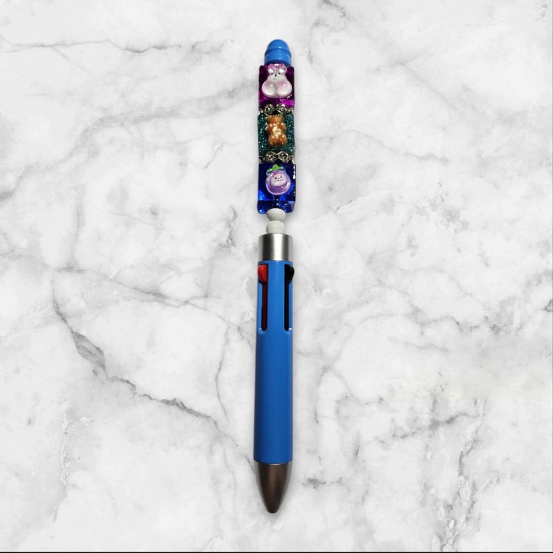 Stylo quatre couleur BLEU