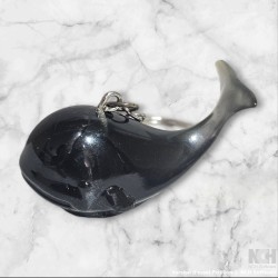 porte clés baleine noir