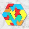 puzzles hexagonale  clair